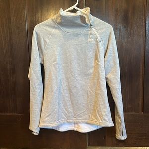 North Face asymmetrical zip sweatshirt